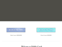 Tablet Screenshot of pebblecreek-club.com